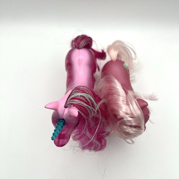 Lot of 2 My Little Pony Toy G3 Pinkie Pie 2008 & VTG Transparent Unicorn Fakie - Picture 3 of 8